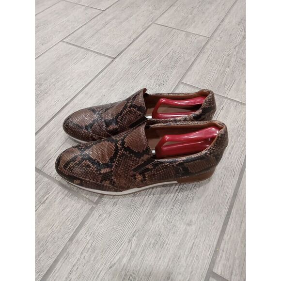 MEZLAN MONARCH Snake print leather slip-on loafer SIZE 9 US MADE IN SPAIN - Picture 3 of 12